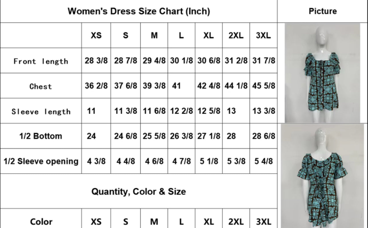 Kalena Dress in Aqua Pineapple Quilt Design