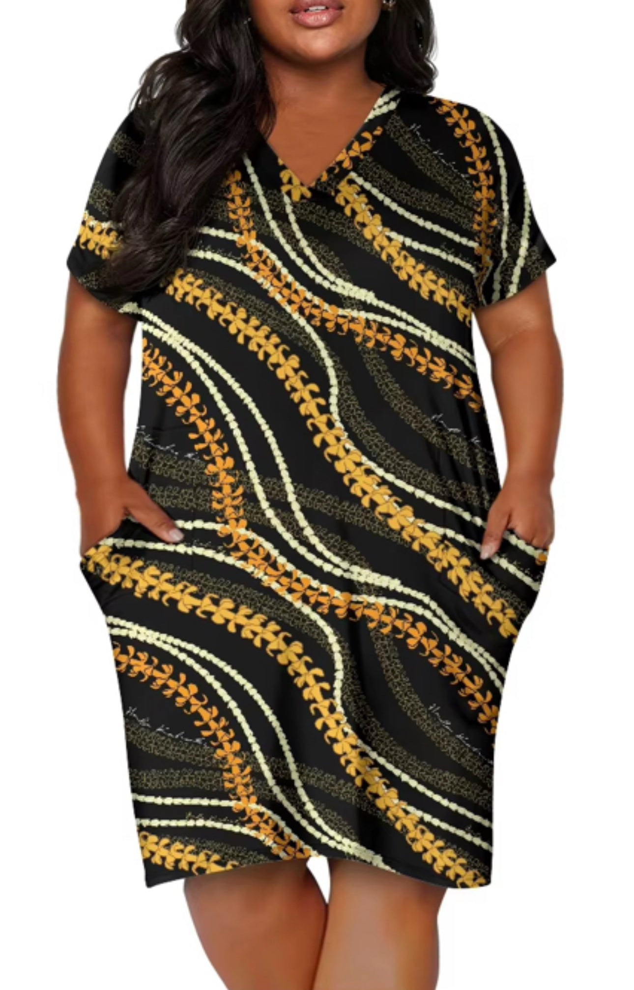 Preorder Only!! Puakenikeni Shirt Dress w/pockets