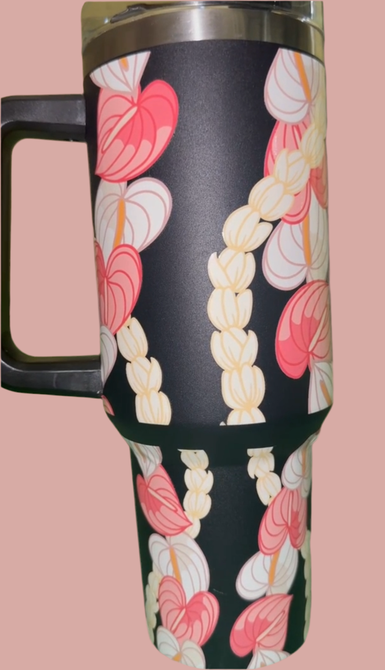 40oz Anthurium Design Tumbler