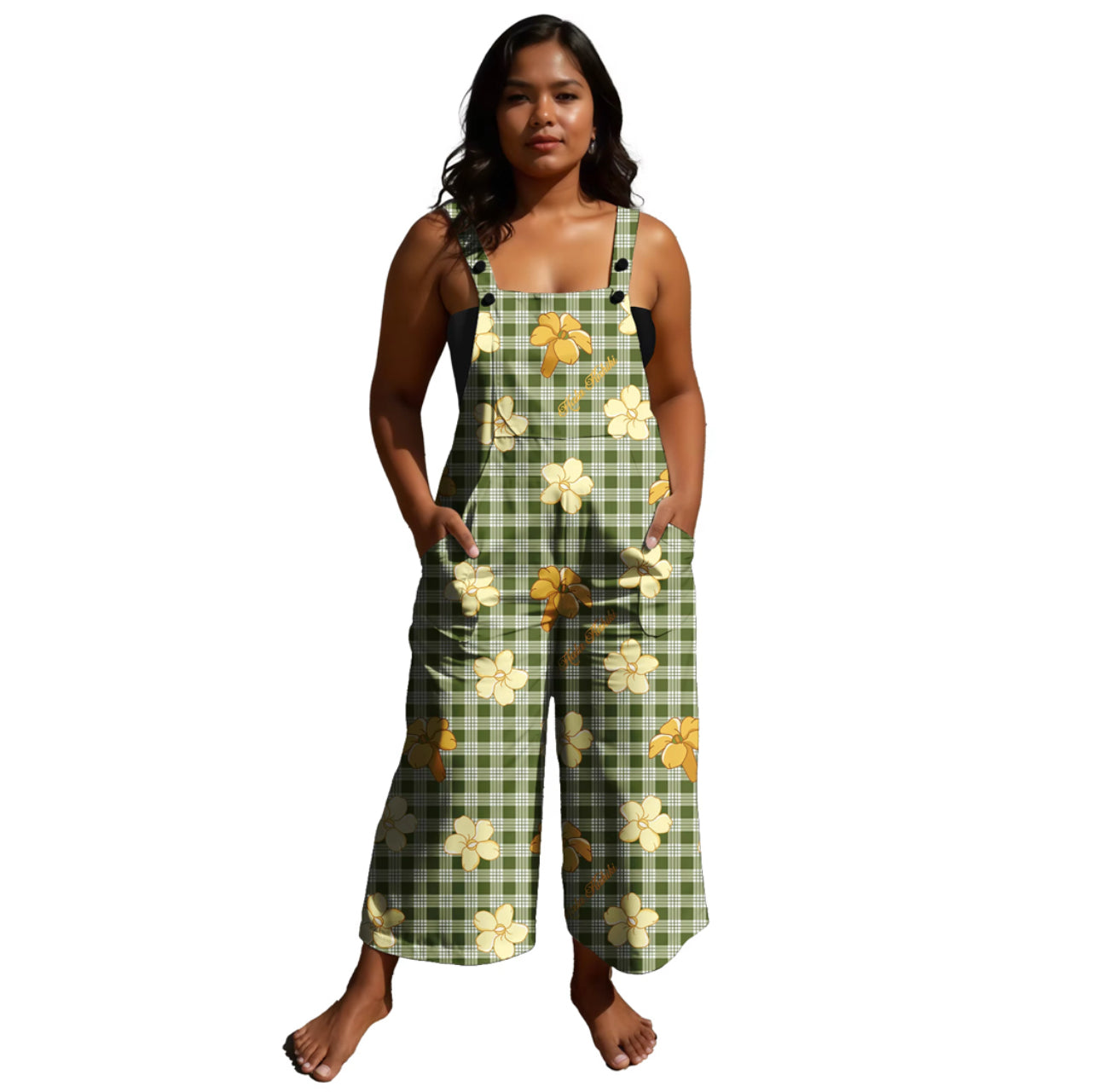 Preorder Kamea Jumpsuit Green Palaka