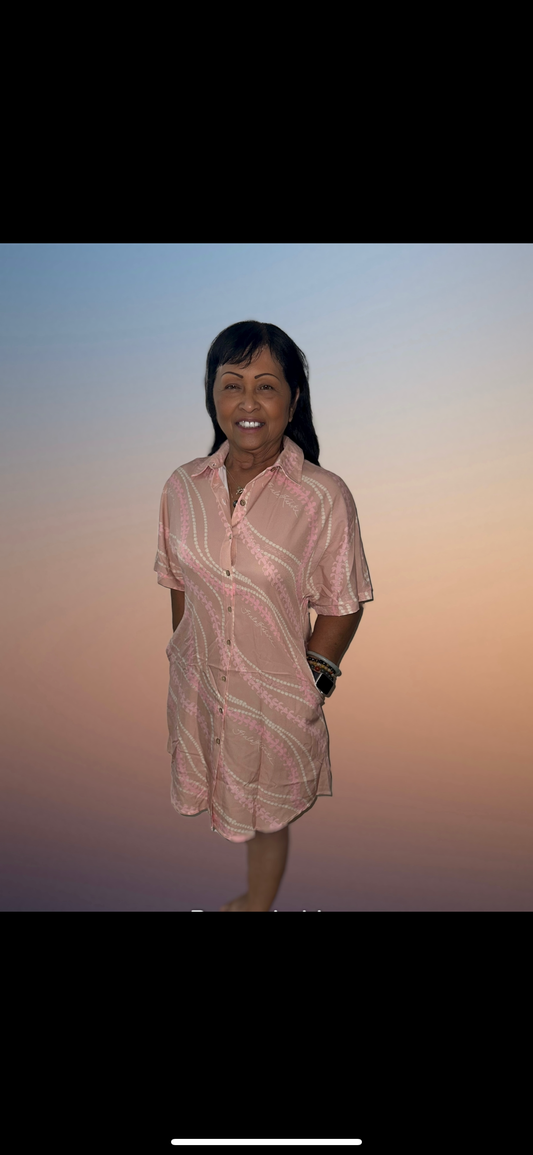 Leinani dress Pink Puakenikeni