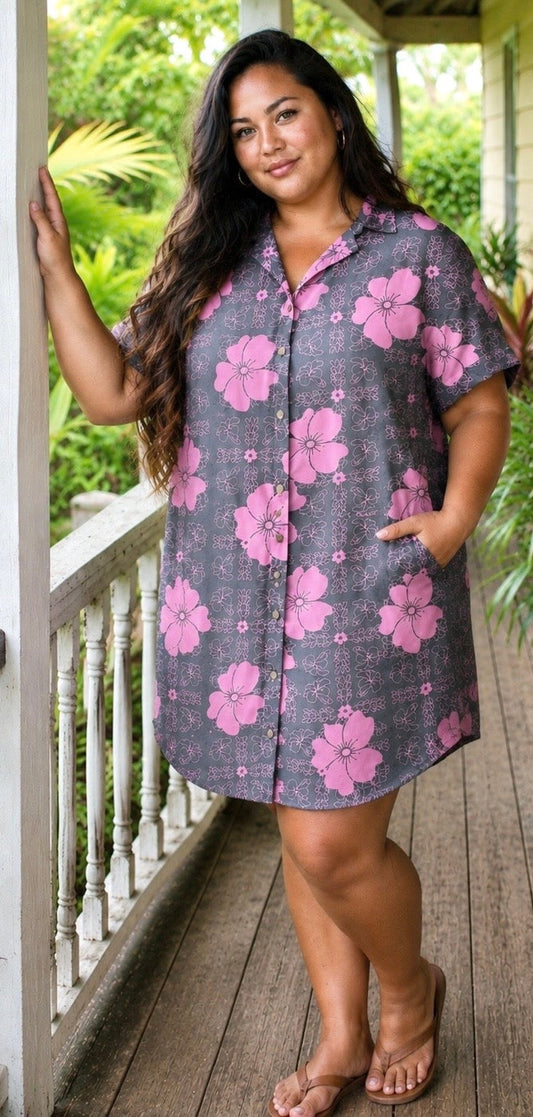 PREORDER Leinani Dress - Pink Pua