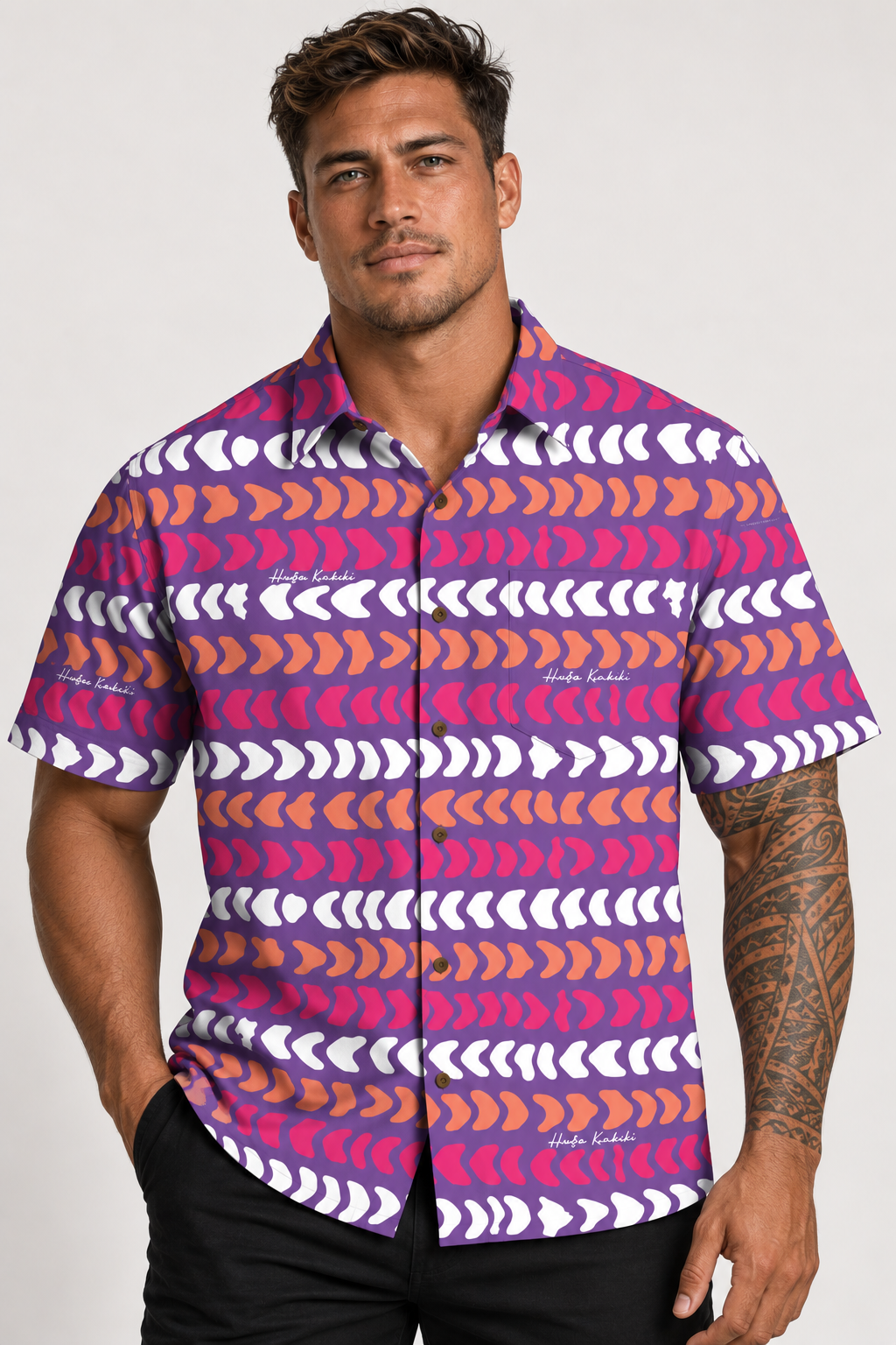 Preorder Men’s button down-Na Mokupuni Huna Pualani