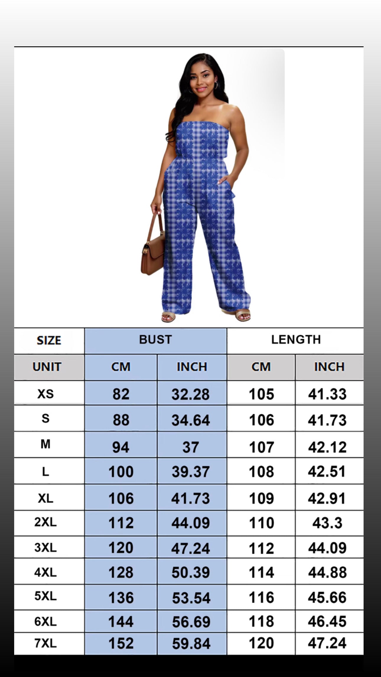 Preorder Polihua Jumpsuit in Navy Palaka