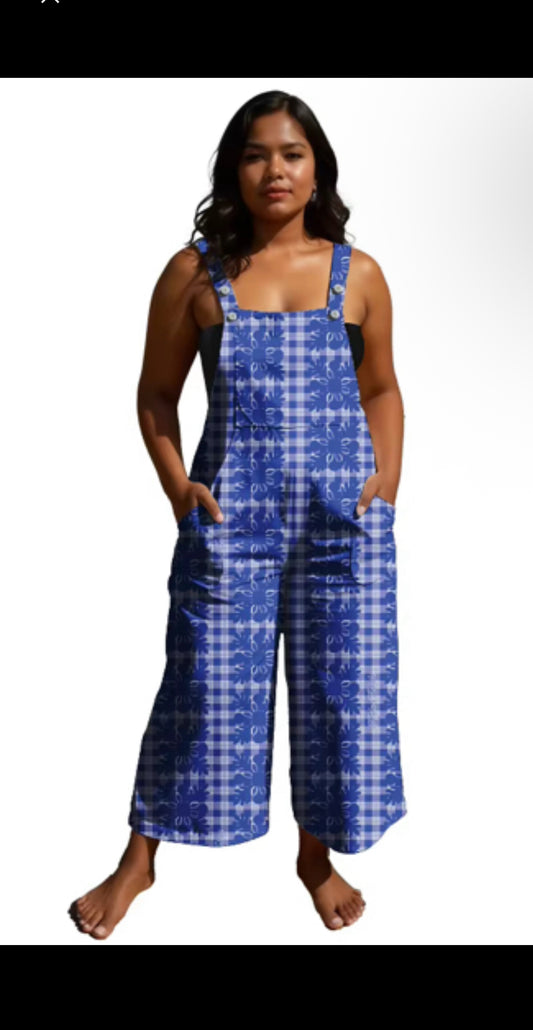 Preorder Kamea Jumpsuit Navy Palaka