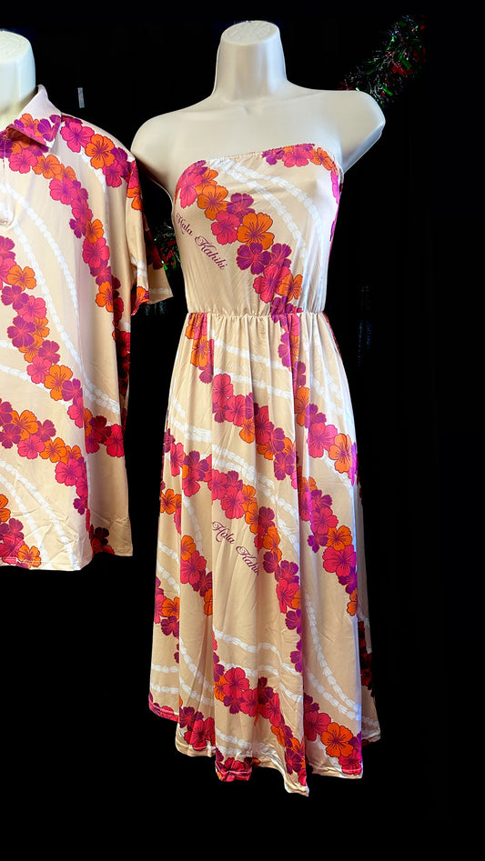 Preorder: Makamae Dress Hibiscus Design