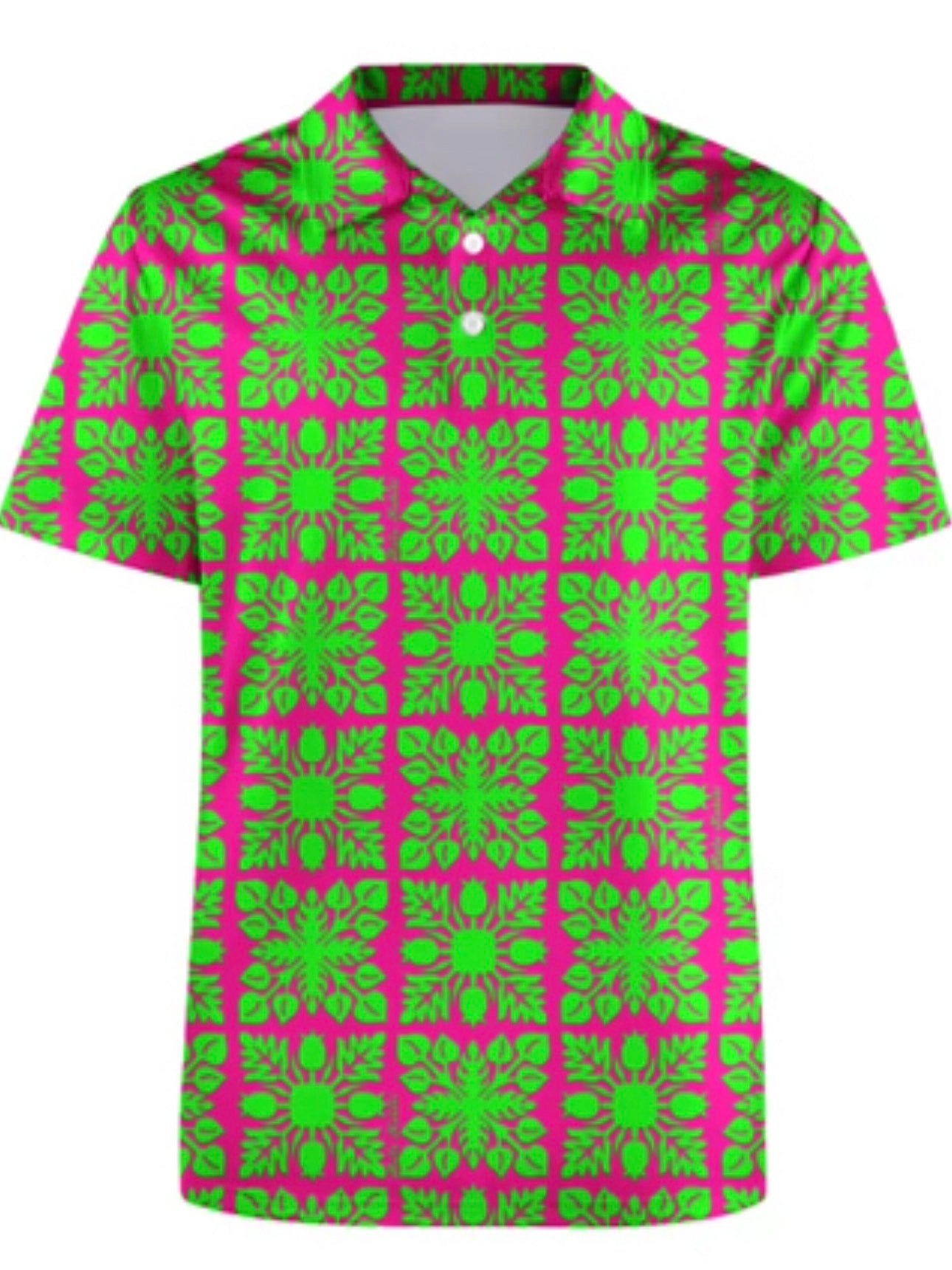 Preorder Men’s Polo Alohi Quilt Design