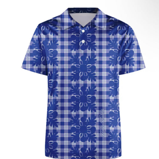 Preorder Mens Polo Navy Palaka