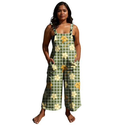 Preorder Kamea Jumpsuit Green Palaka